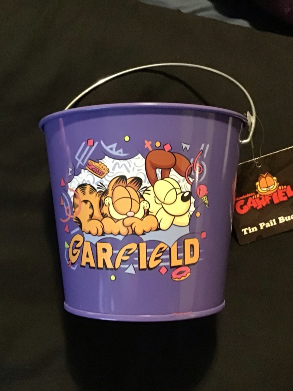 Purple Tin Pail Bucket - Brand